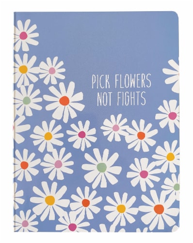 Carolina Pad Cheerful Daisy Layflat Journal Perspective: front