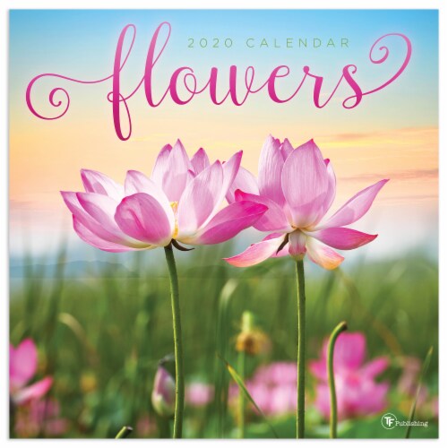 TF Publishing 2020 Flowers Wall Calendar Perspective: front