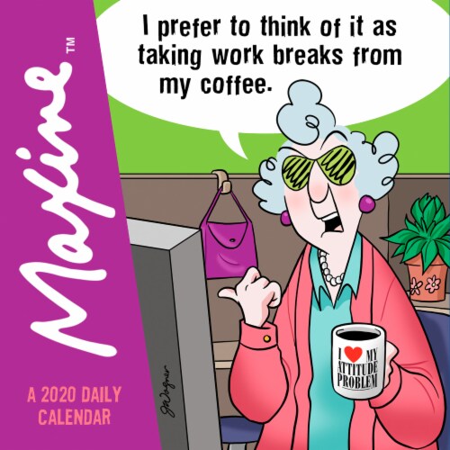 2020 Maxine Daily Desktop Calendar by TF Publishing Perspective: front