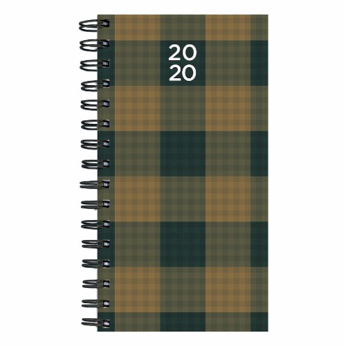 TF Publishing 2020 Small Weekly Monthly Planner - Plaid Perspective: front