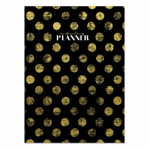 2020 Golden Dots Medium Monthly Planner by TF Publishing Perspective: front