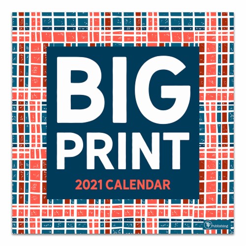 TF Publishing Big Print 2021 Wall Calendar Perspective: front