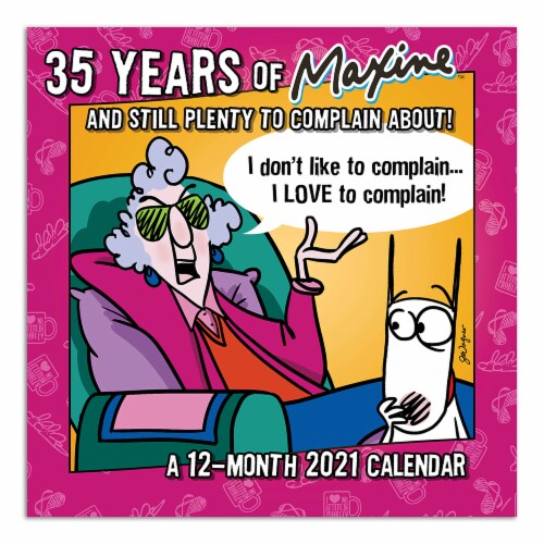 2021 35 Years of Maxine Wall Calendar by TF Publishing Perspective: front
