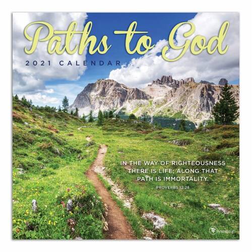 TF Publishing 2021 Wall Calendar – Paths to God Perspective: front