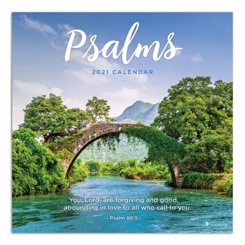 2021 Psalms Wall Calendar by TF Publishing Perspective: front