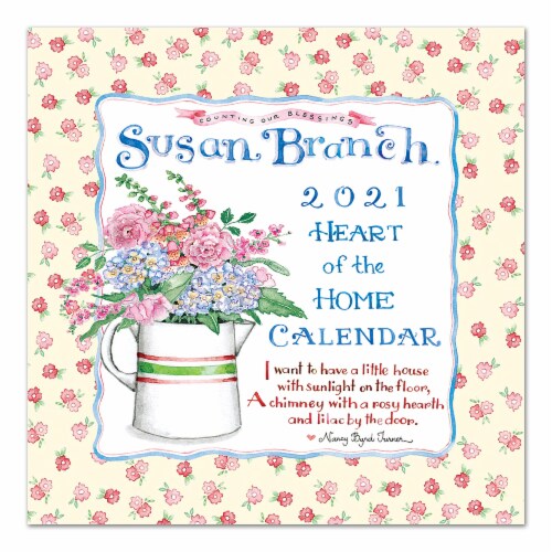 TF Publishing 2021 Susan Branch Heart of the Home Wall Calendar Perspective: front