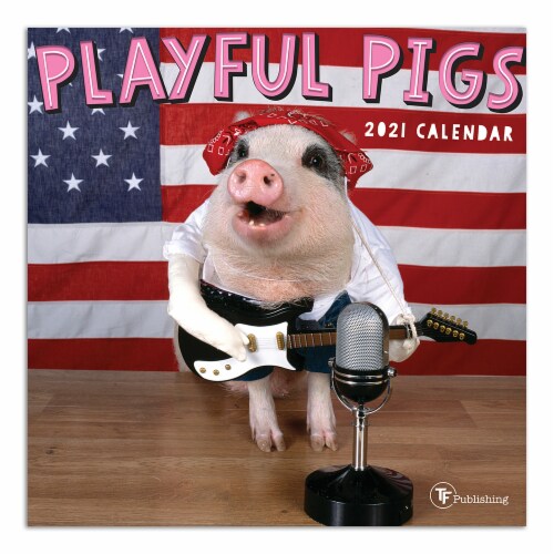 2021 Playful Pigs Mini Calendar by TF Publishing, 1 ct Kroger