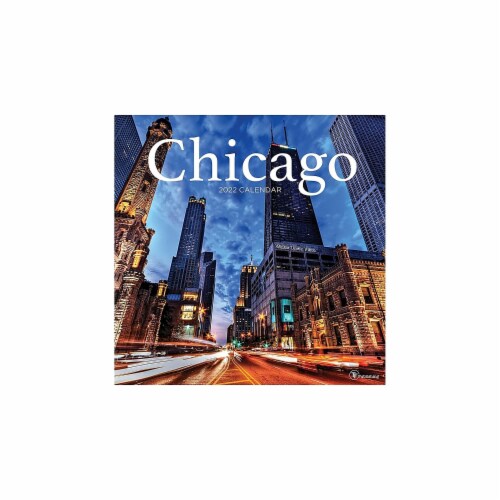 2022 Wall Calendar Chicago 12X12 , 16 Months Large Grid Monthly Schedule Planner, Pack - Fry's Food Stores