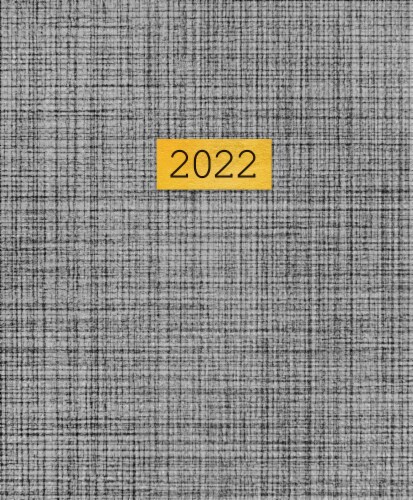 2022 Linen and Gold Best Life Large Monthly Planner Perspective: front