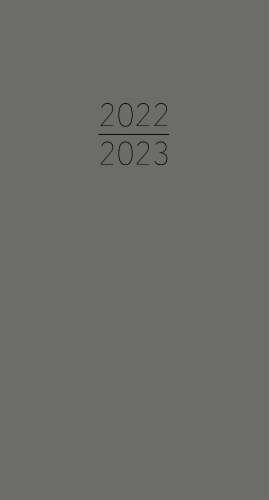 2022-2023 Charcoal 2-Year Small Monthly Planner Perspective: front