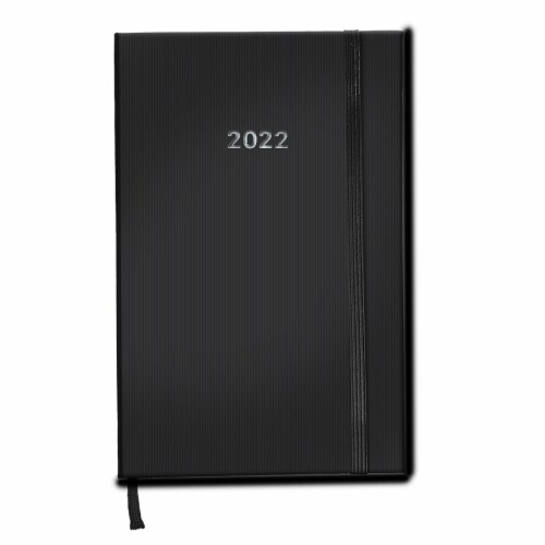 TF Publishing 2022 Leatherette Weekly Monthly Planner - Midnight Navy Perspective: front