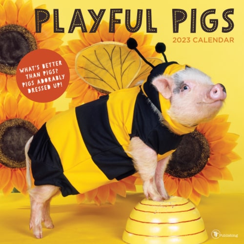 2023 Playful Pigs Wall Calendar, 1 ct Kroger