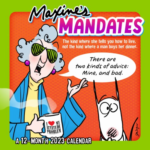Maxine's Mandates 2023 Mini Calendar Perspective: front