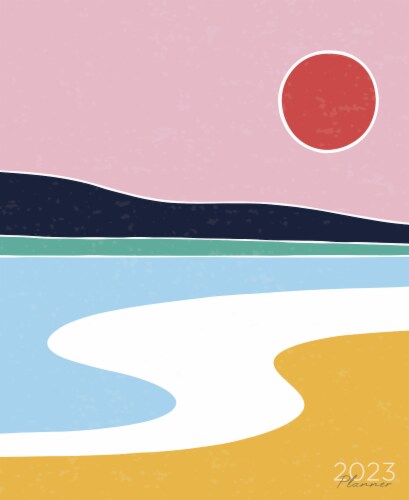TF Publishing 2023 Follow the Sunset Large Monthly Planner Perspective: front