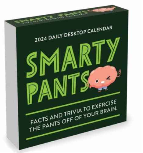 TF Publishing Smarty Pants 2024 Daily Desktop Calendar Perspective: front