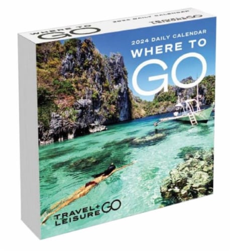TF Publishing 2024 World's Best Travel + Leisure Daily Desktop Calendar Perspective: front
