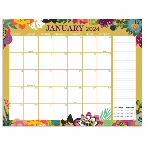 2024 Floral Desk Calendar, 22 x 17 Kroger