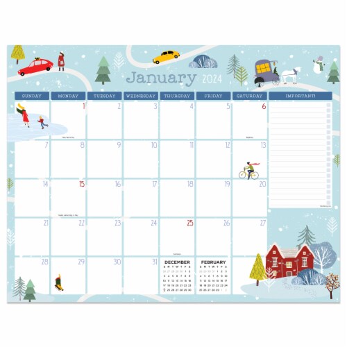 2024 Folk Love Desk Calendar, 22 x 17 Fry’s Food Stores