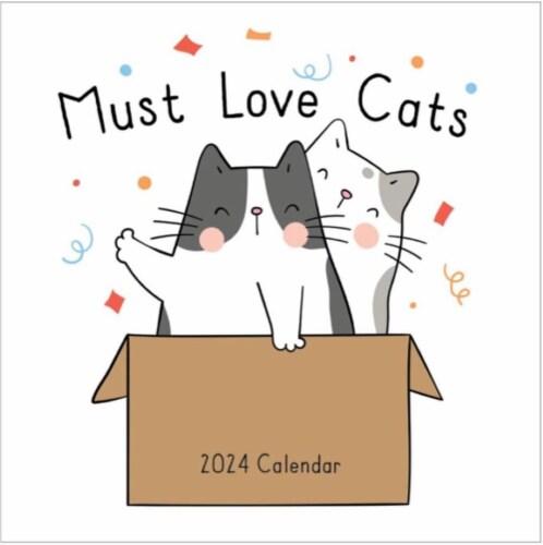 TF Publishing 2024 Must Love Cats Calendar Perspective: front