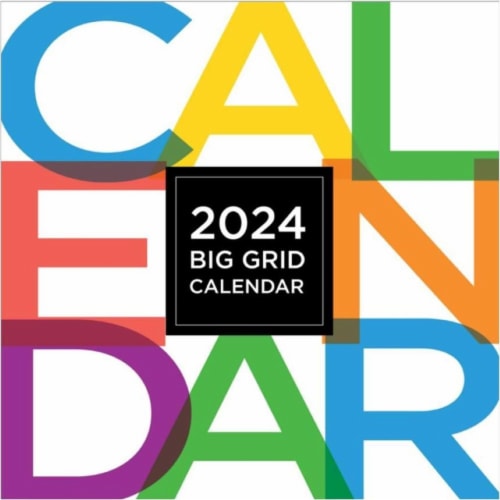 TF Publishing 2024 Big & Bright Grid Wall Calendar, 1 ct Kroger