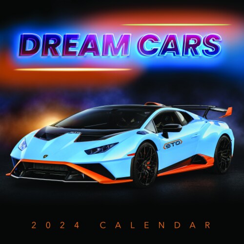 TF Publishing 2024 Dream Cars 12 Month Wall Calendar Perspective: front