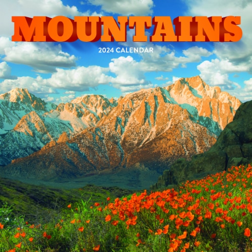 TF Publishing 2024 Mountains 12 Month Wall Calendar, 1 ct Kroger