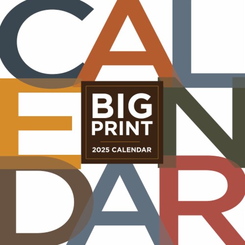 TF Publishing 2025 Big Print Wall Calendar Perspective: front