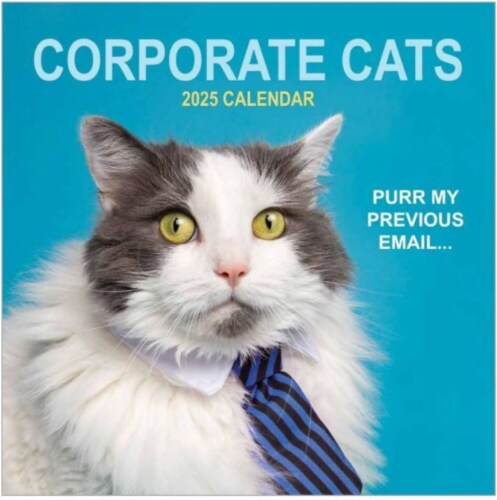 Corporate Cats 2025 Wall Calendar Perspective: front