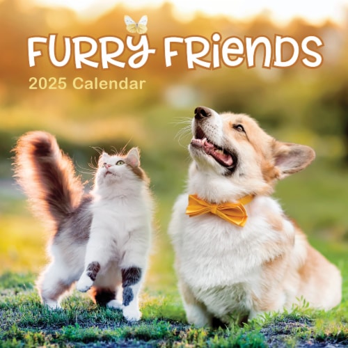 2025 Furry Friends Wall Calendar, 1 ct King Soopers