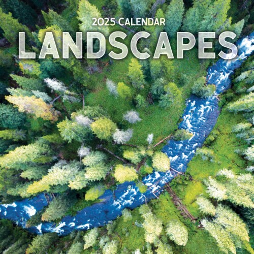 TF Publishing 2025 Landscapes Wall Calendar Perspective: front