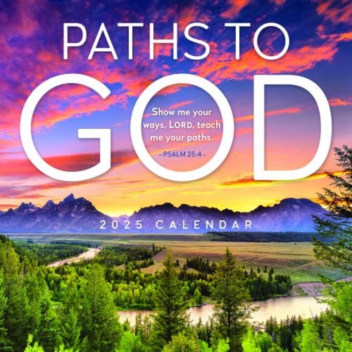 2025 Paths To God Wall Calendar Perspective: front