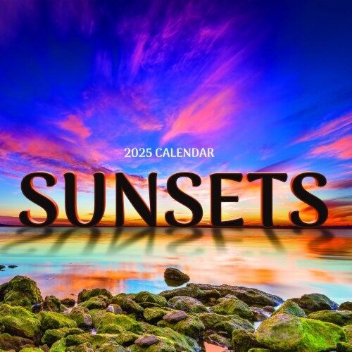 2025 Sunsets Wall Calendar Perspective: front