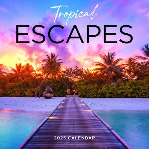2025 Tropical Escapes Wall Calendar Perspective: front