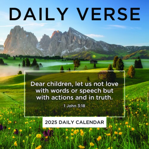 2025 Daily Verse Desktop Calendar Perspective: front