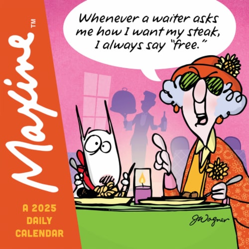 2025 Maxine Daily Desktop Calendar Perspective: front