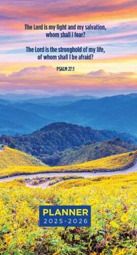 2025-2026 Bible Verse Small Monthly Pocket Planner Perspective: front