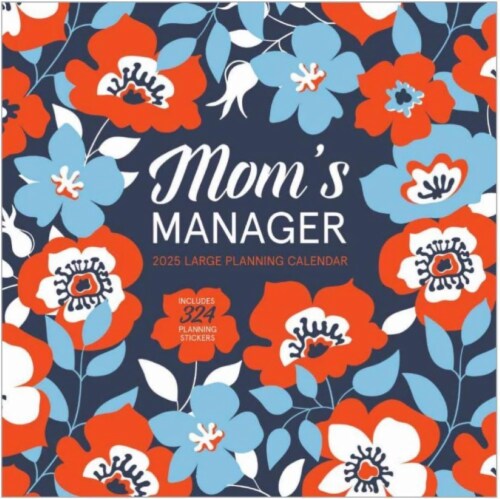 Mom's Manager 2025 Large Planning Wall Calendar Perspective: front