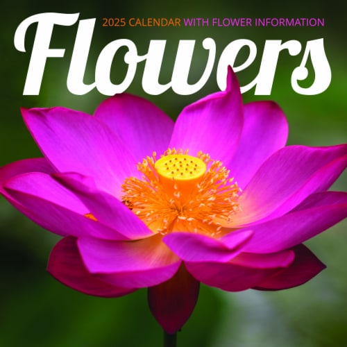 2025 Flowers Mini Calendar Perspective: front