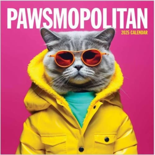 2025 Pawsmopolitan Wall Calendar Perspective: front
