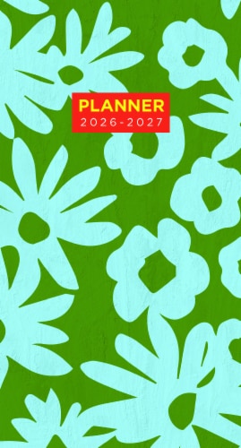 2026 Flower Stencil 24 Month Pocket Calendar by TF Publishing Perspective: front