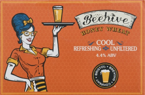 Bristol Brewing Company Beehive Honey Wheat Ale Perspective: front