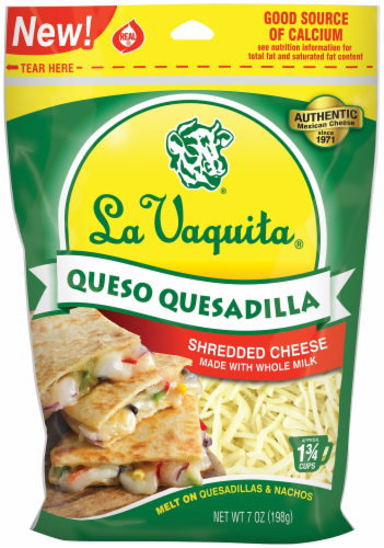 La Vaquita® Queso Quesadilla Shredded Cheese Perspective: front