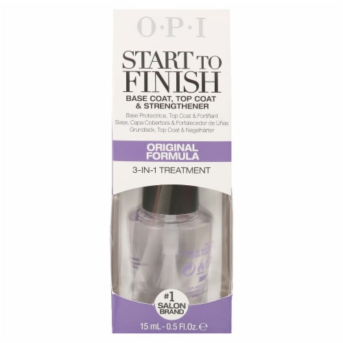 OPI Start To Finish Base Coat, Top Coat & Strengthener Perspective: front