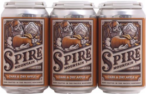 Spire Mountain Hard Dark & Dry Cider Perspective: front