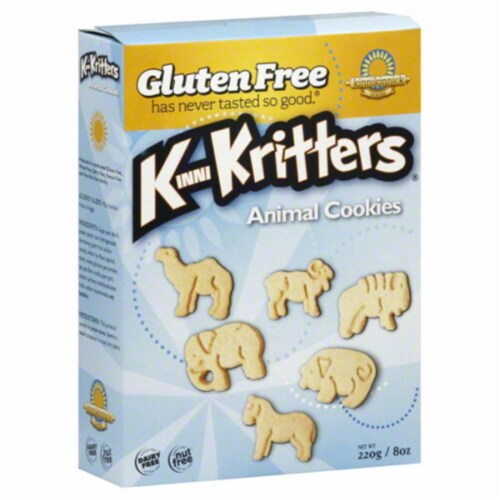 Kinnikinnick KinniKritters Animal Cookies Perspective: front