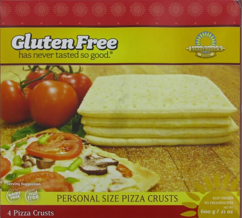 Kinnikinnick Gluten Free Personal Size Pizza Crusts 4 Count Perspective: front