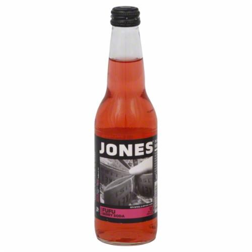 Jones Fufu Berry Soda Bottle Perspective: front