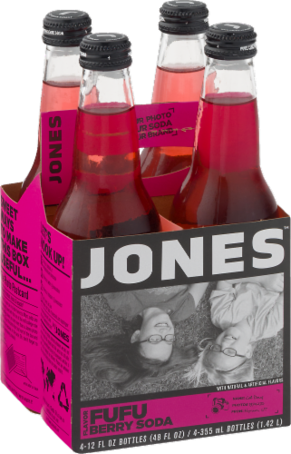 Jones Soda Co. Fufu Berry Soda Perspective: front