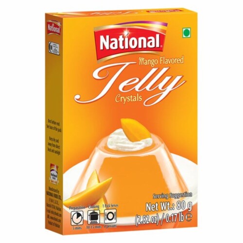 National Mango Flavored Jelly Crystals Perspective: front