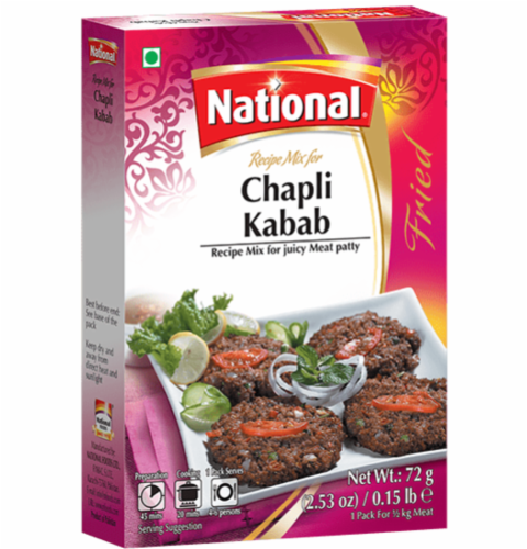 National® Chapli Kabab Recipe Mix Perspective: front